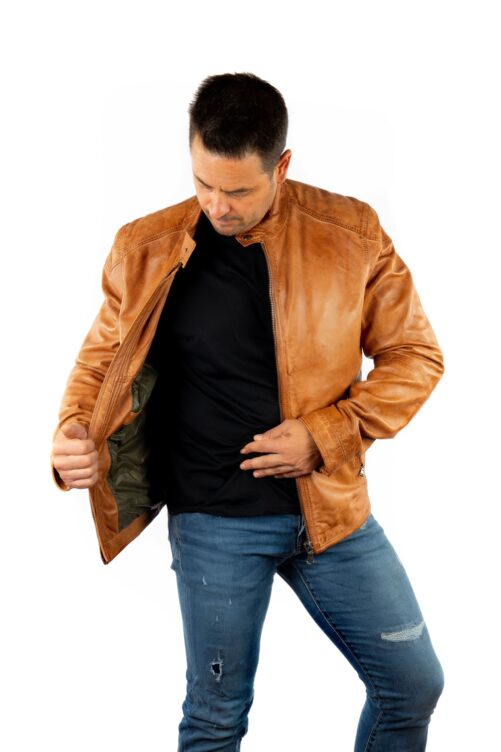 Chaqueta de piel básica BRYAN - Imagen 11