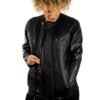 Chaqueta de piel y neopreno KDOS - Imagen 2
