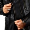 Chaqueta de piel y neopreno KDOS - Imagen 4