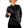 Chaqueta de piel y neopreno KDOS