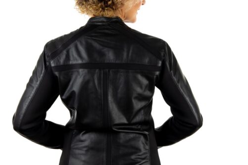 Chaqueta de piel y neopreno KDOS - Imagen 8