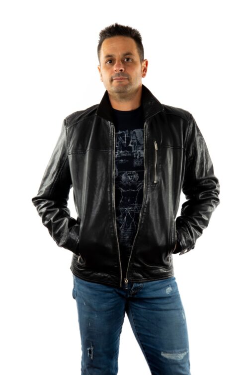 Lederjacke mit Kragen GEOR – Bild 7