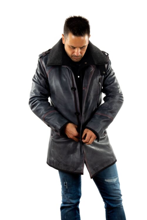 Matte Lederjacke CIRTON