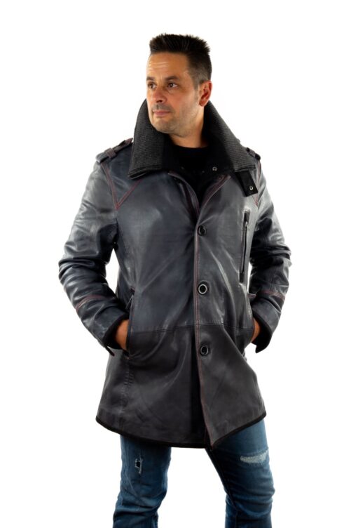 Matte Lederjacke CIRTON – Bild 3