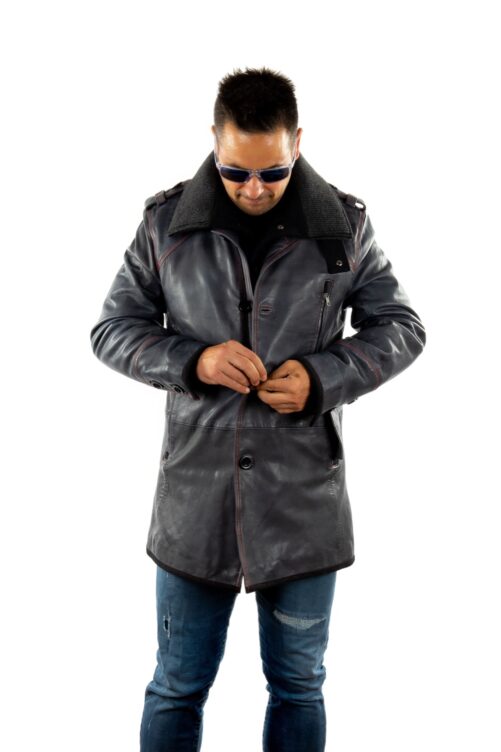 Matte Lederjacke CIRTON – Bild 6
