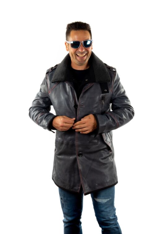Matte Lederjacke CIRTON – Bild 7