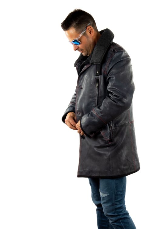 Matte Lederjacke CIRTON – Bild 8
