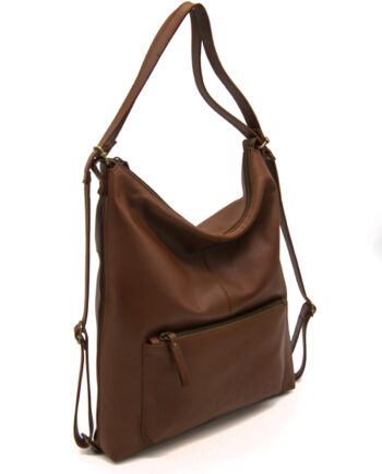 Bolso y mochila de piel