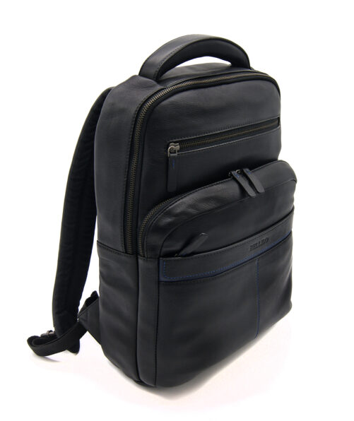 Mochila de piel contrastada - Imagen 2