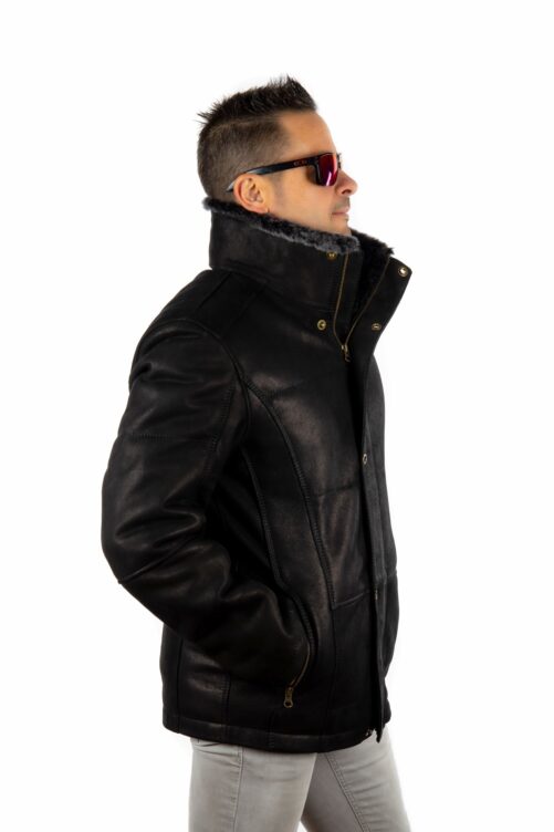 Chaquetón de piel dobleface VICTOR - Imagen 2