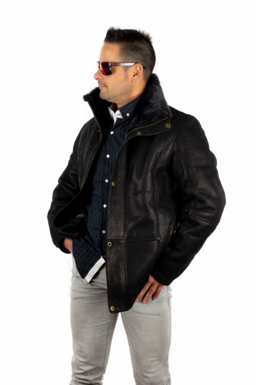 Chaquetón de piel dobleface VICTOR - Imagen 5