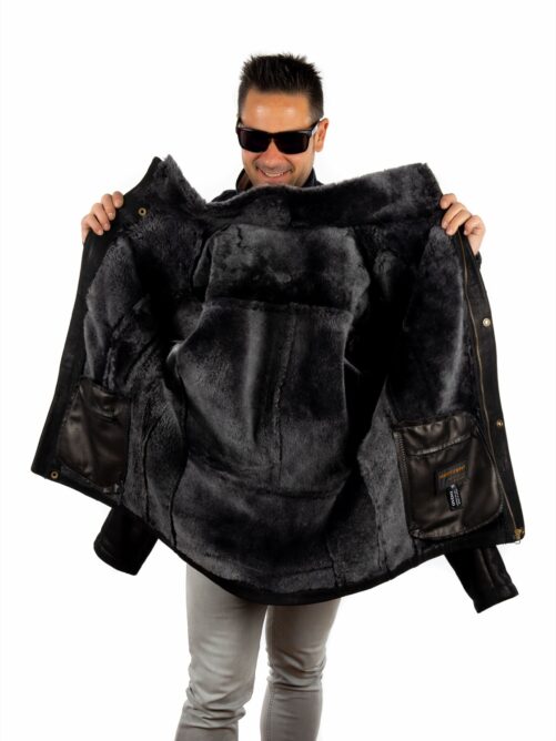 Chaquetón de piel dobleface VICTOR - Imagen 10