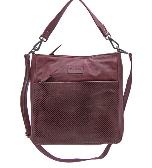 Perforierte Ledertasche