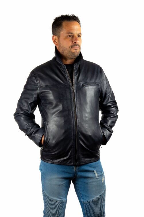 Chaqueta básica de piel BOX - Imagen 12