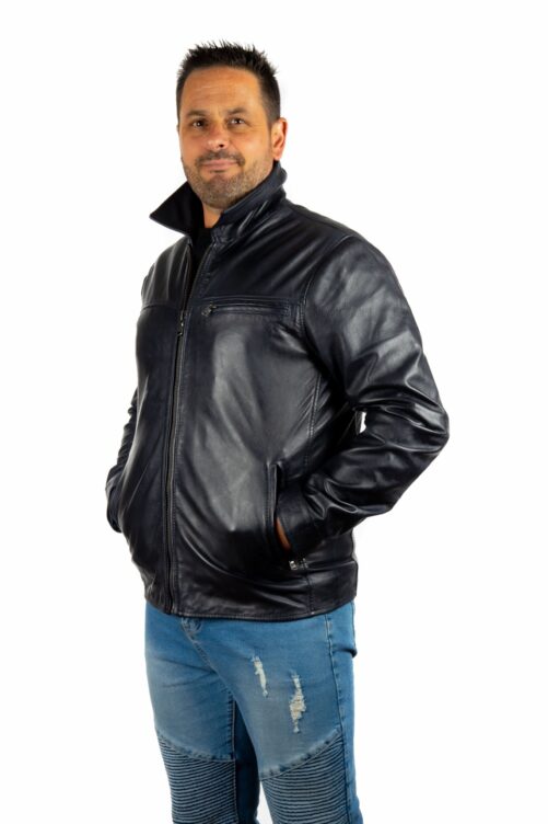 Chaqueta básica de piel BOX - Imagen 13