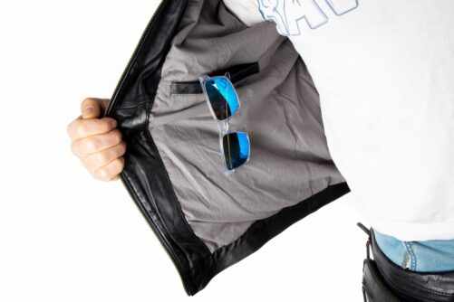 Leder-Bikerjacke GUNS – Bild 5