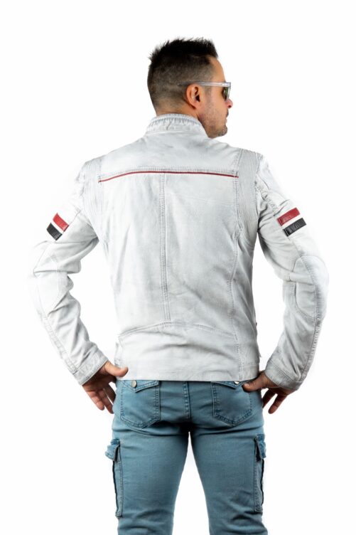 Leder-Bikerjacke GUNS – Bild 10