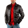 Chaqueta básica de piel BOX