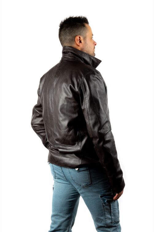 Chaqueta básica de piel BOX - Imagen 6