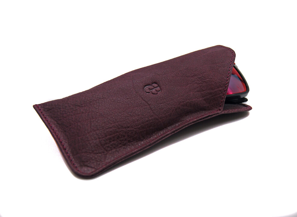 Funda gafas de piel