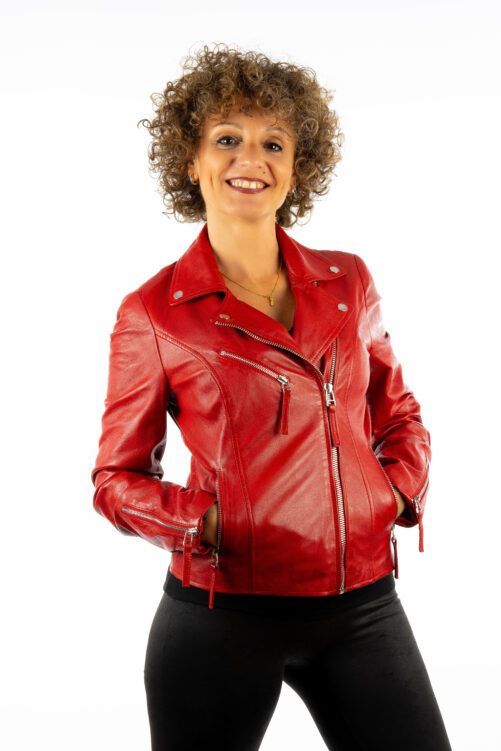 Leder-Bikerjacke, ANTIQUE – Bild 14