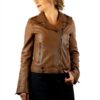 Chaqueta biker de piel, PRINCES - Imagen 3