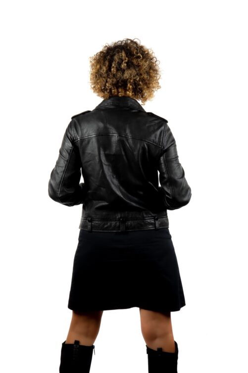 Chaqueta biker de piel, PRINCES - Imagen 14