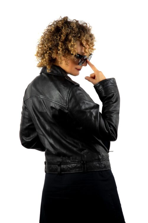 Chaqueta biker de piel, PRINCES - Imagen 15