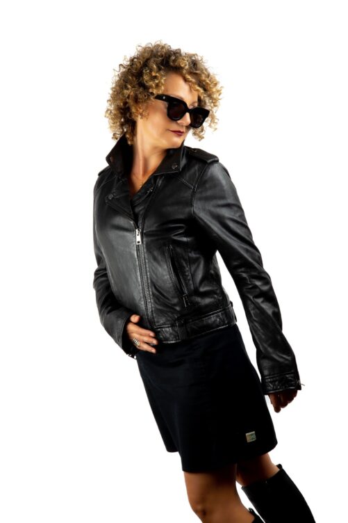 Chaqueta biker de piel, PRINCES - Imagen 16