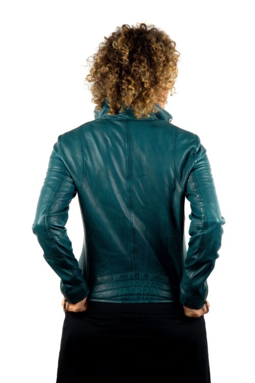 Leder-Bikerjacke, ANTIQUE – Bild 10