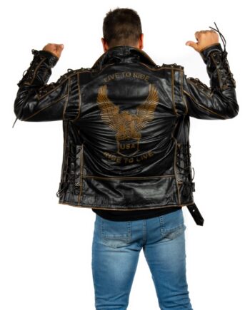 Chaqueta de piel Biker, Road