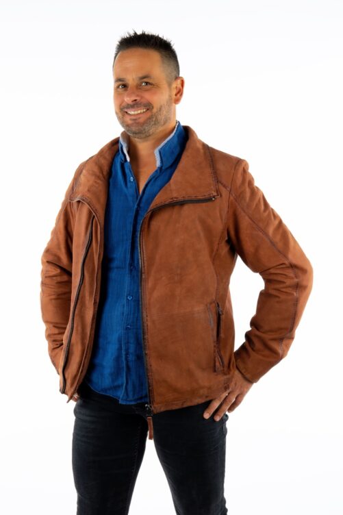 Chaqueta de nobuk ZORDAL - Imagen 5
