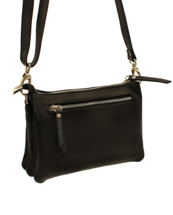 Bolso multi departamento de piel