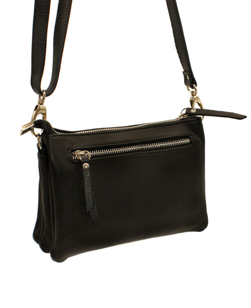 Bolso multi departamento de piel