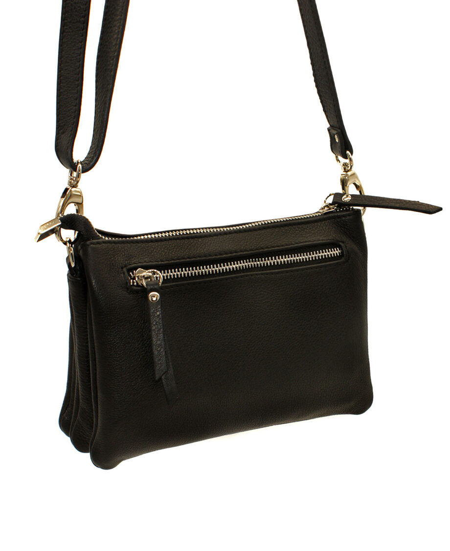 Bolso multi departamento de piel