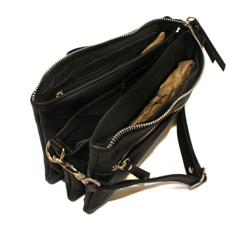 Bolso multi departamento de piel - Imagen 4
