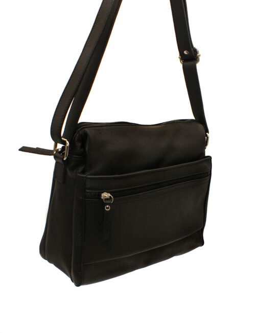 Bolso multi departamento de piel