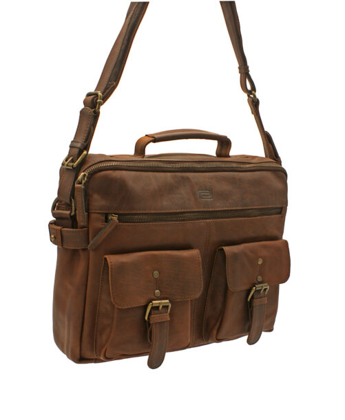 Bolso cartero de piel