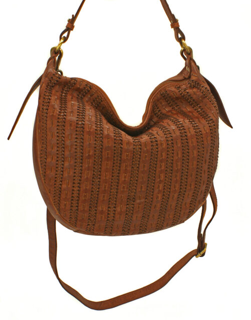 Bolso trenzado de piel