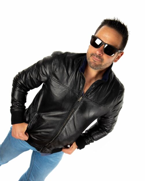 Cazadora reversible de piel  ANDRES - Imagen 2