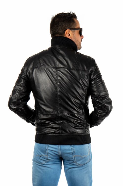 Cazadora reversible de piel  ANDRES - Imagen 3