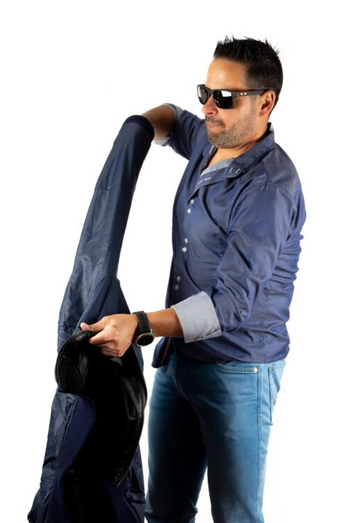 Cazadora reversible de piel  ANDRES - Imagen 4