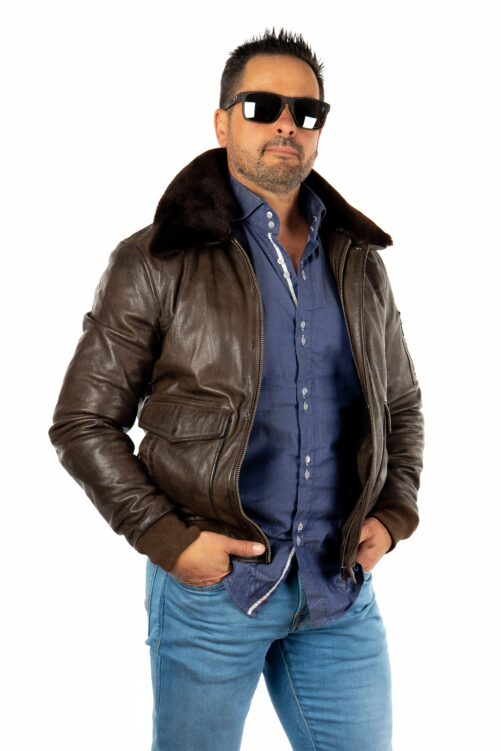 Cazadora de piel ICEMAN