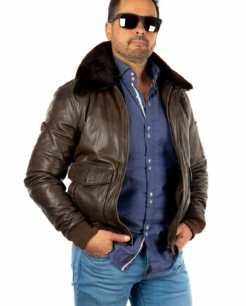 Cazadora de piel ICEMAN