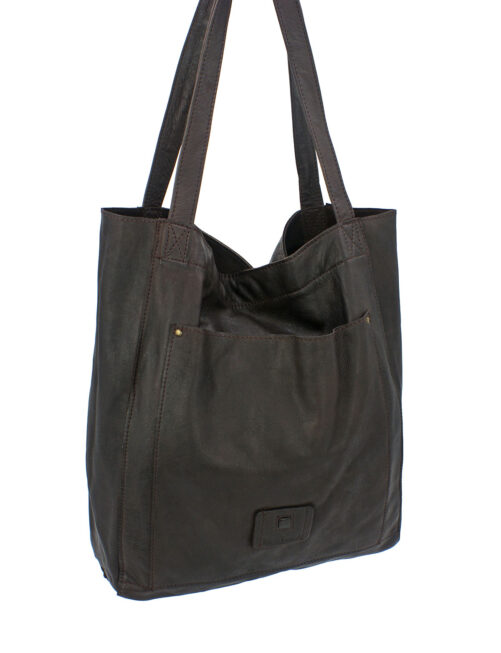 Bolso  de piel rustica