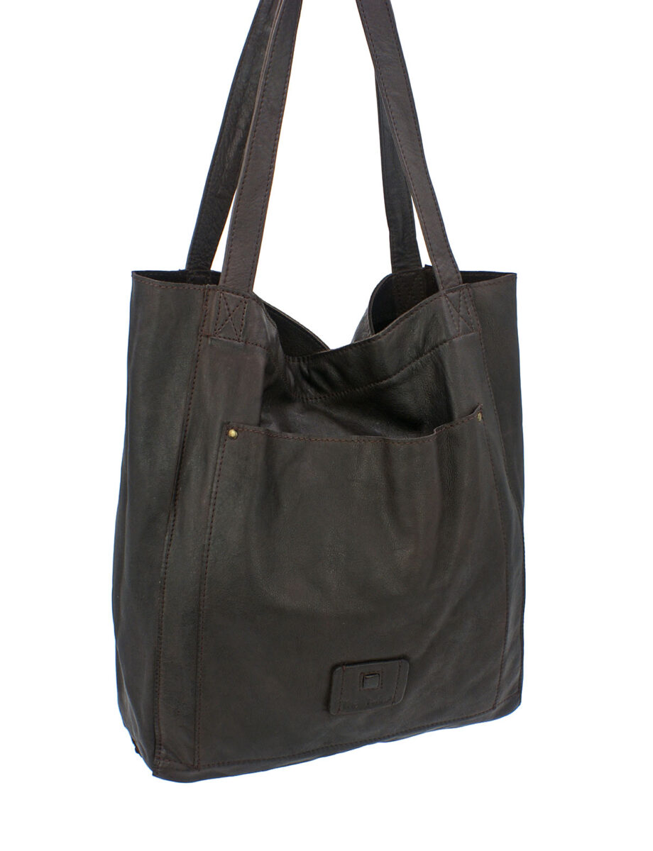 Bolso  de piel rustica
