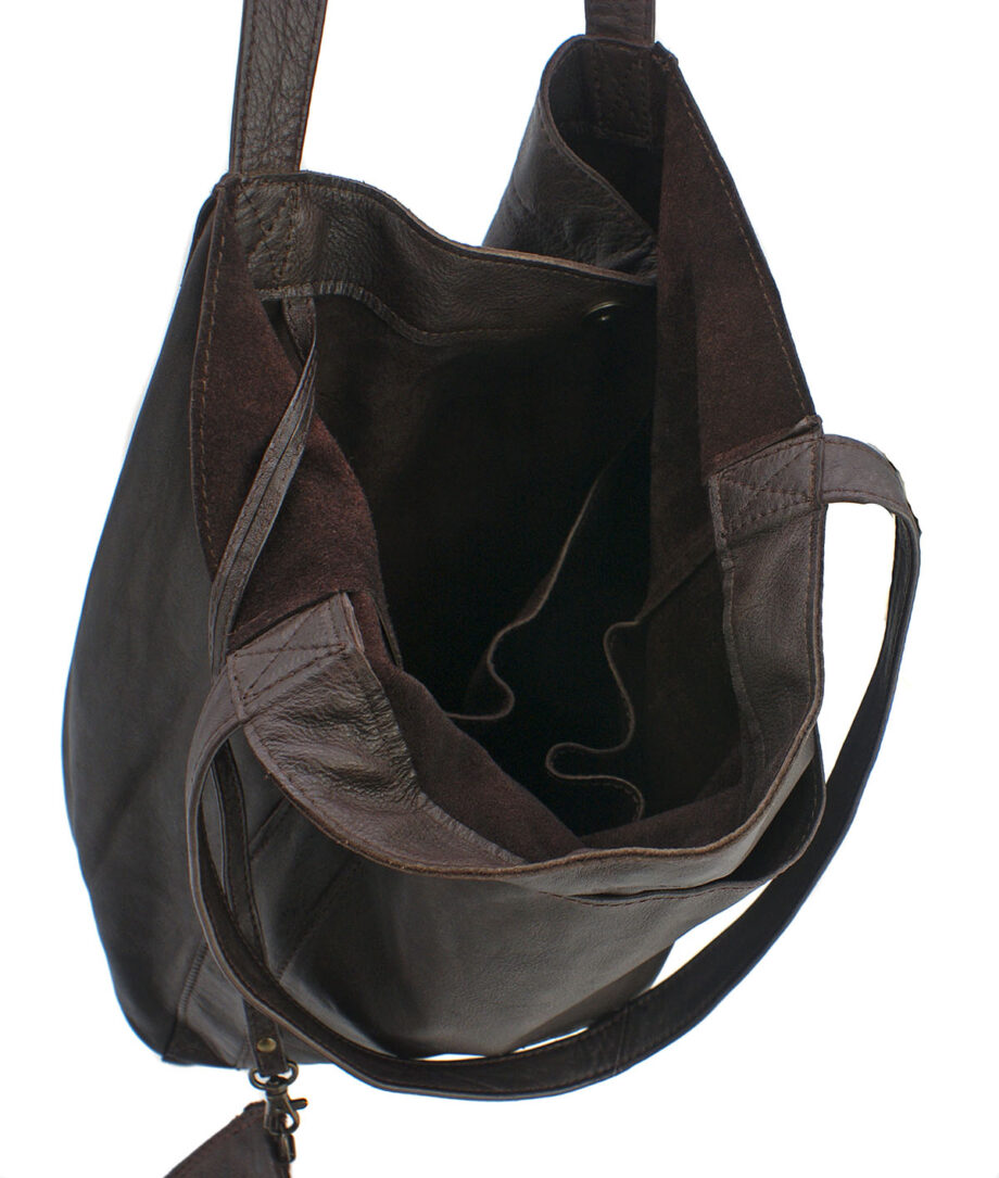 Bolso  de piel rustica
