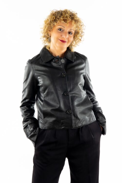 Chaqueta de piel LESLIE
