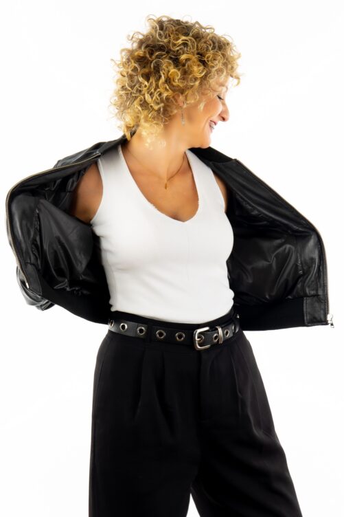 Bomber de piel YALE - Imagen 3