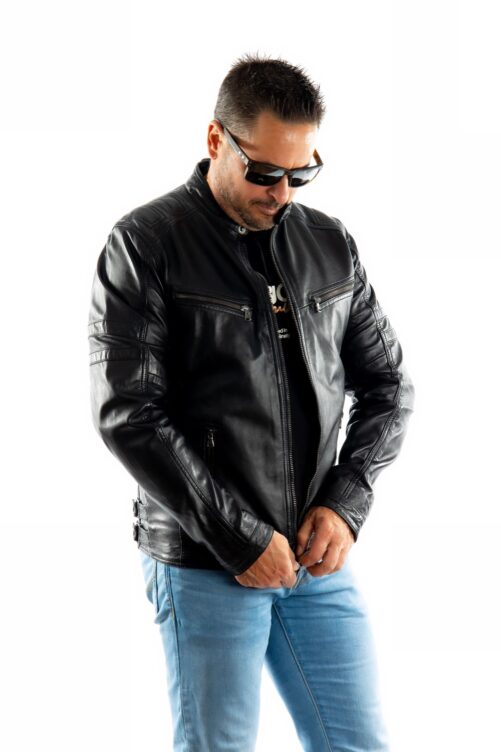 Biker de piel RIOT